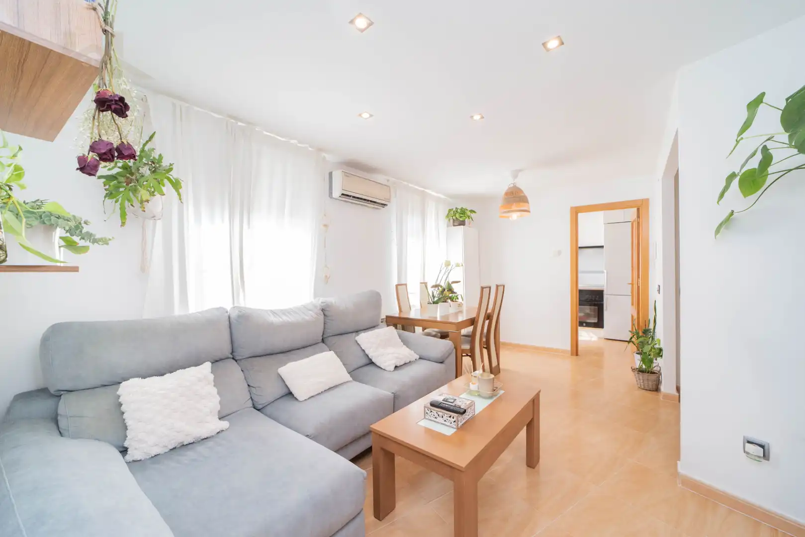 Sala de estar de Piso en venta en El Álamo con Aire acondicionado, Calefacción y Horno