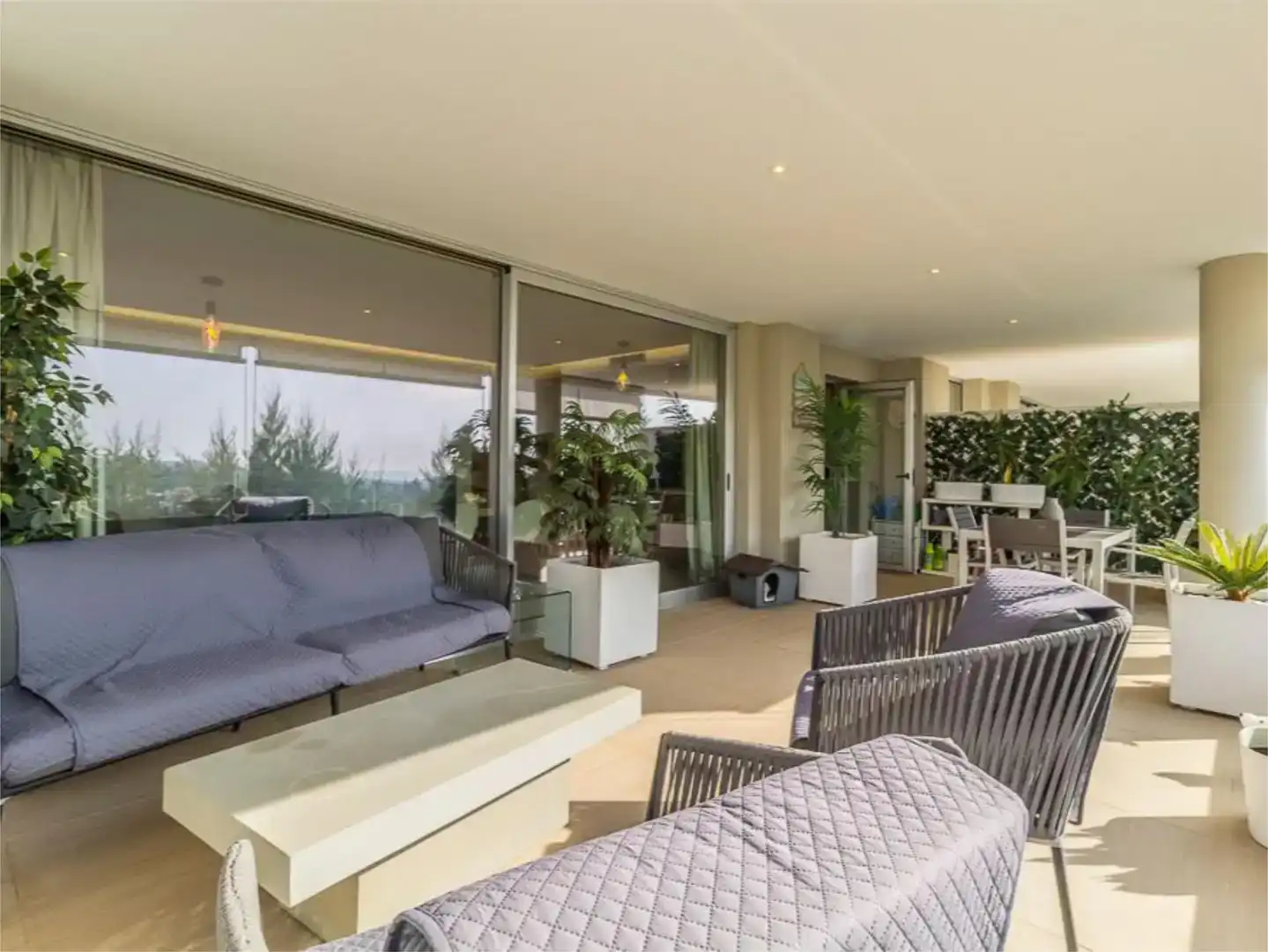 Terrace of Flat for sale in Benahavís  with Air Conditioner, Private garden and Parquet flooring