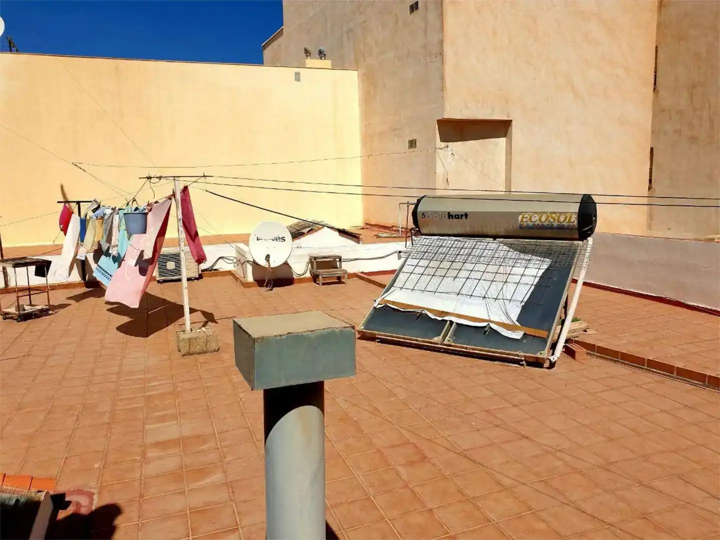 Terrace of Flat for sale in El Ejido  with Air Conditioner, Private garden and Storage room