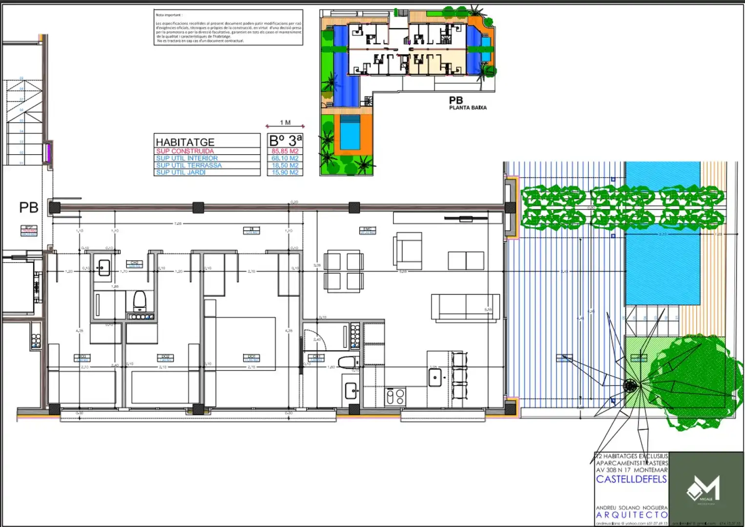 Wohnung mit Pool zum Verkauf in Castelldefels - Avinguda 308 17, imagen 11