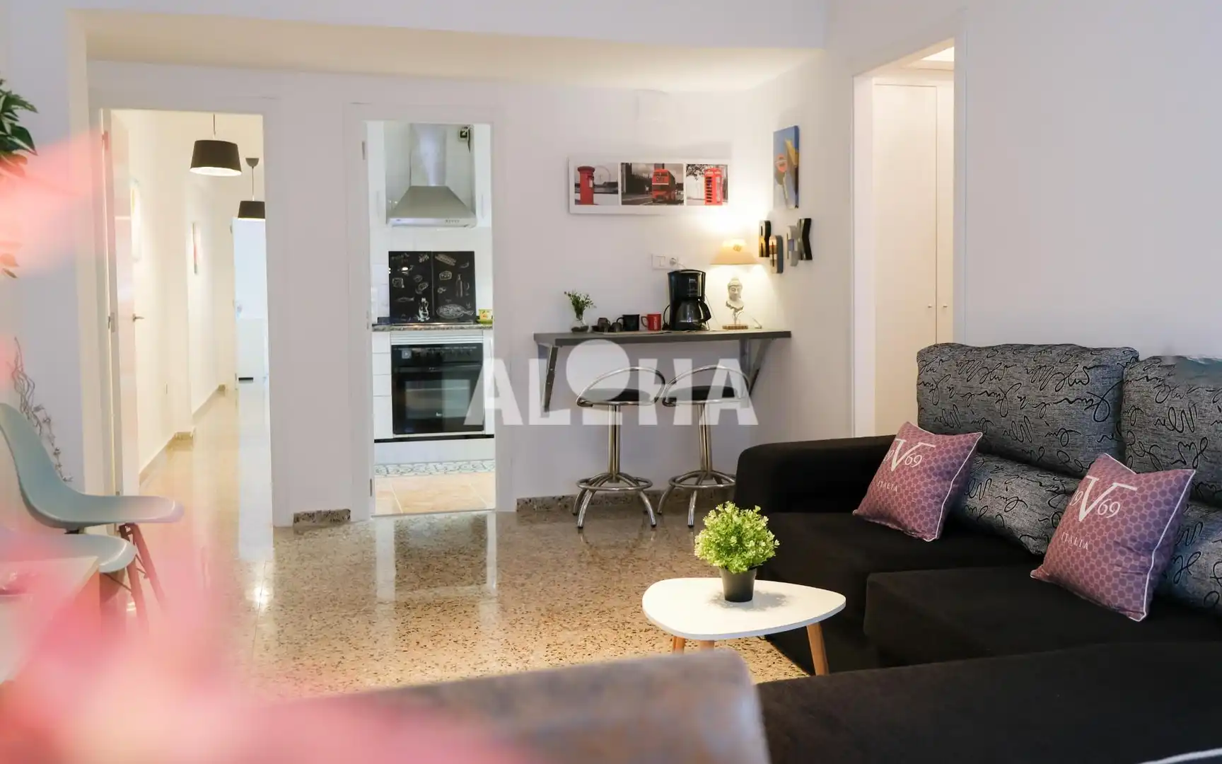Sala de estar de Apartamento de alquiler en Moncada con Amueblado y Balcón