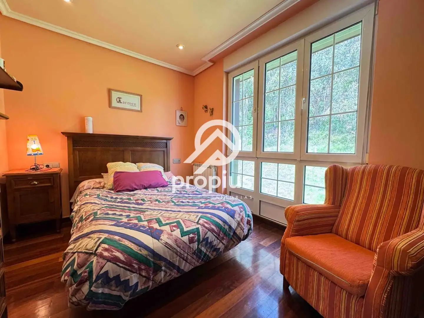Bedroom of Houses for sale in Avilés  with Heating, Private garden and Parquet flooring