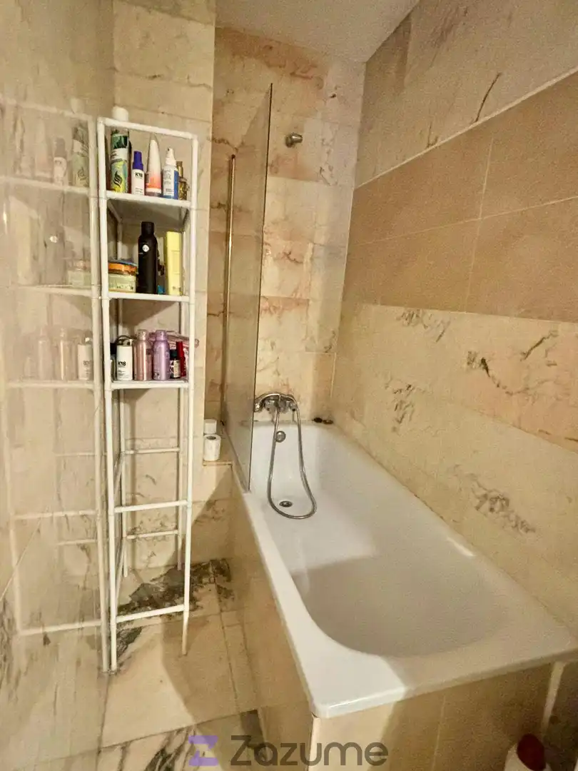 Baño de Estudio de alquiler en Madrid con Aire acondicionado, Calefacción y Parquet