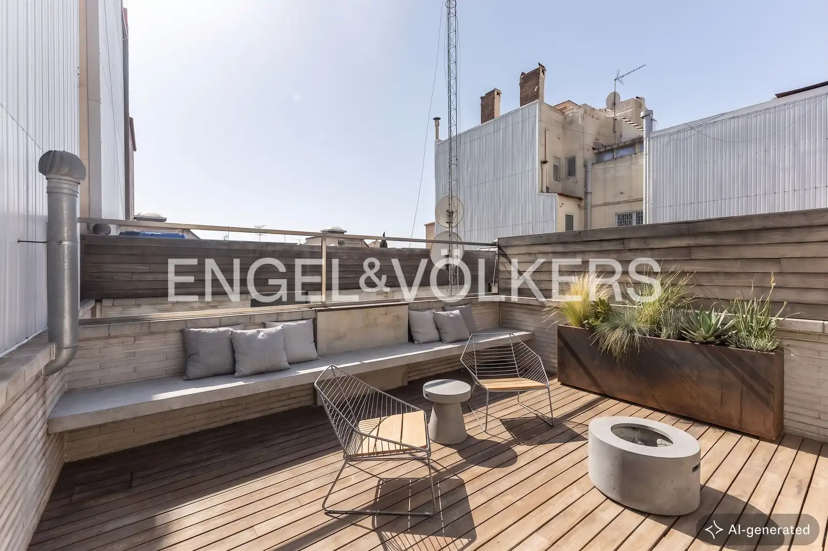 Terraza de Dúplex en venta en Barcelona con Aire acondicionado, Calefacción y Jardín privado