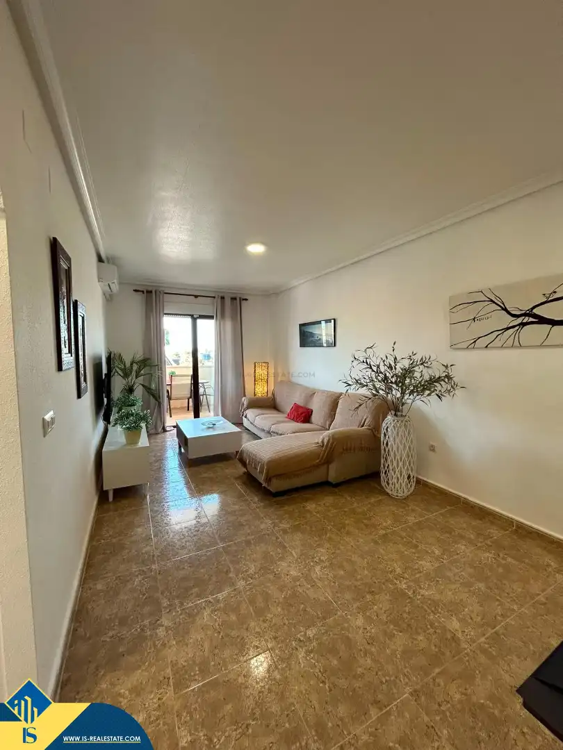Living room of Flat for sale in Orihuela  with Terrace, Furnished and Oven