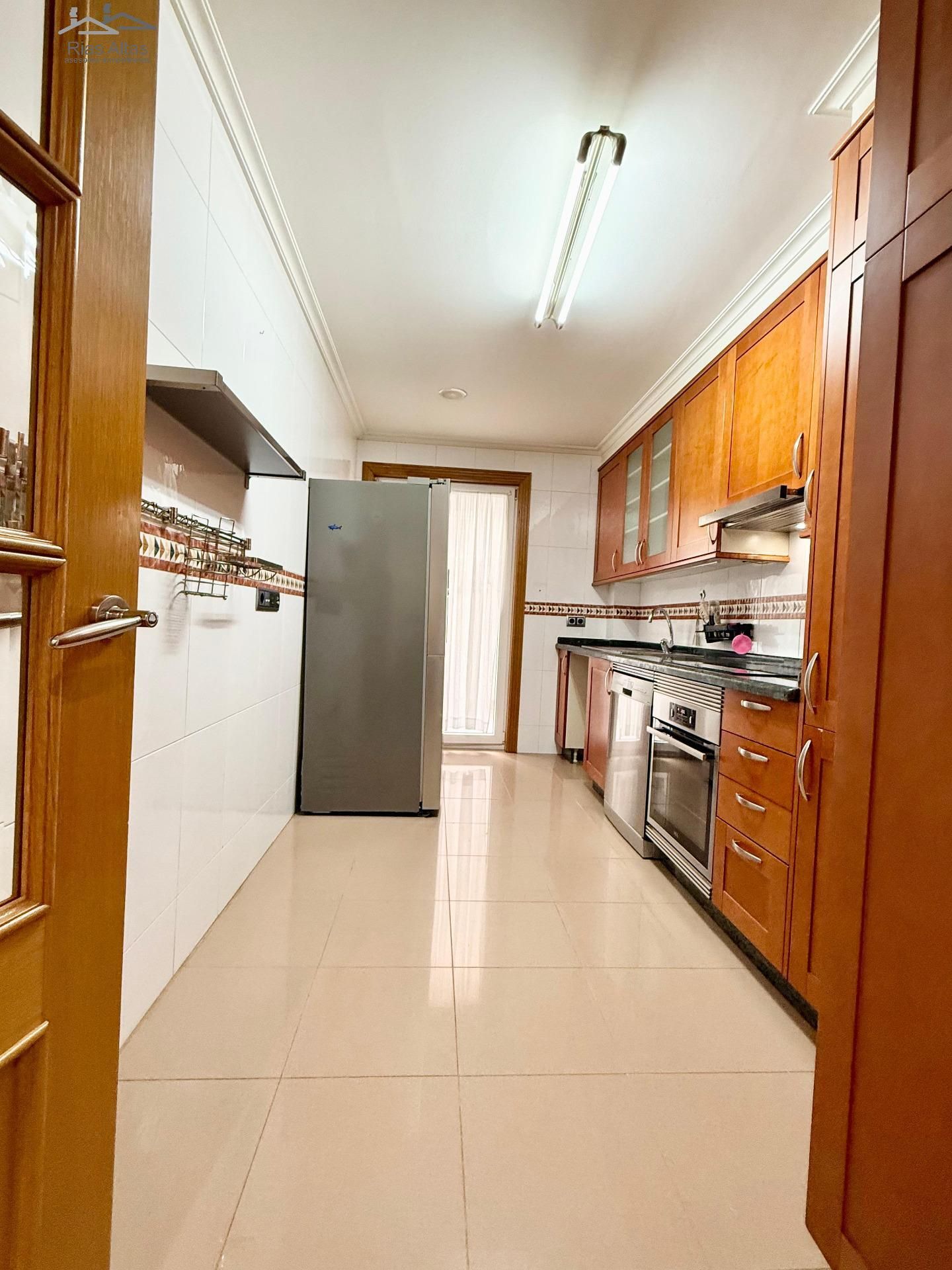 Kitchen of Flat for sale in A Coruña Capital   with Heating, Storage room and Balcony