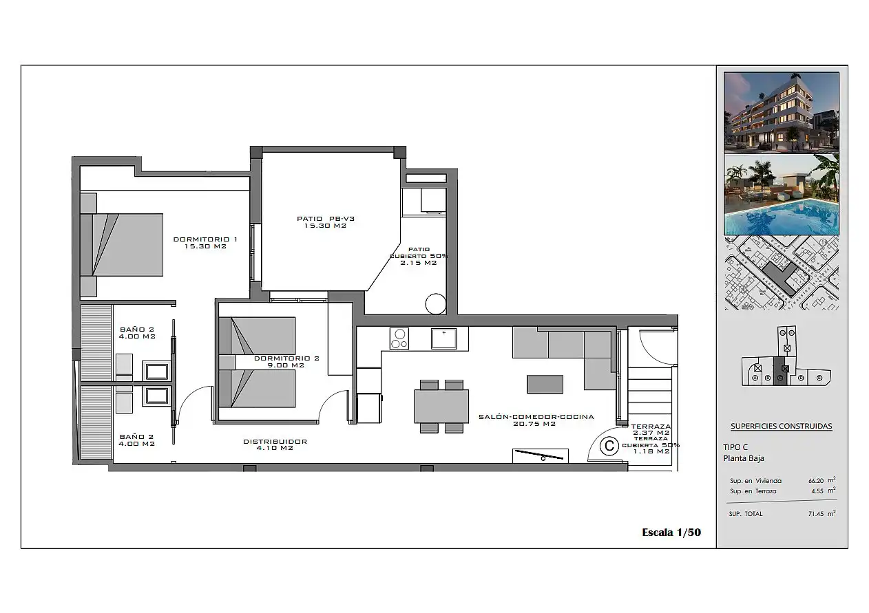 Apartament amb terrassa en venda a Santa Pola ciudad, imagen 12