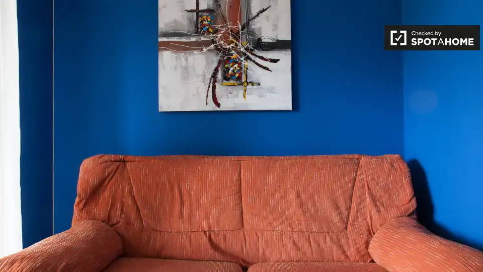 Living room of Flat for share in Alcalá de Henares  with Air Conditioner, Terrace and Furnished