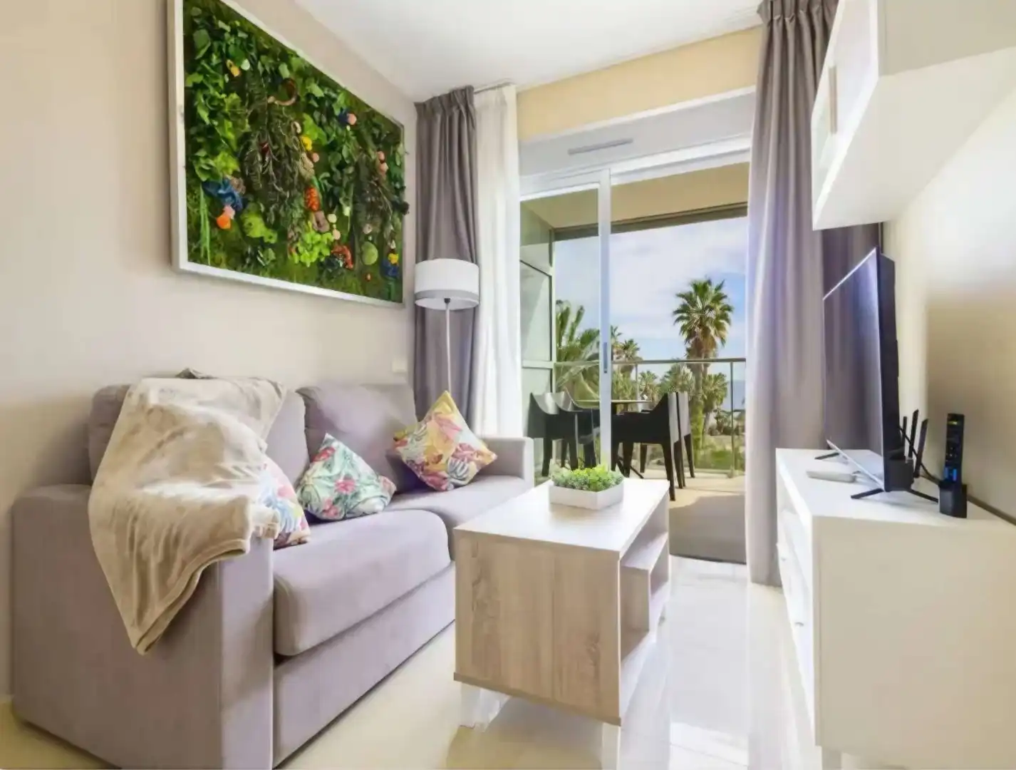 Living room of Apartments for sale in Oropesa del Mar / Orpesa  with Air Conditioner, Terrace and Swimming Pool