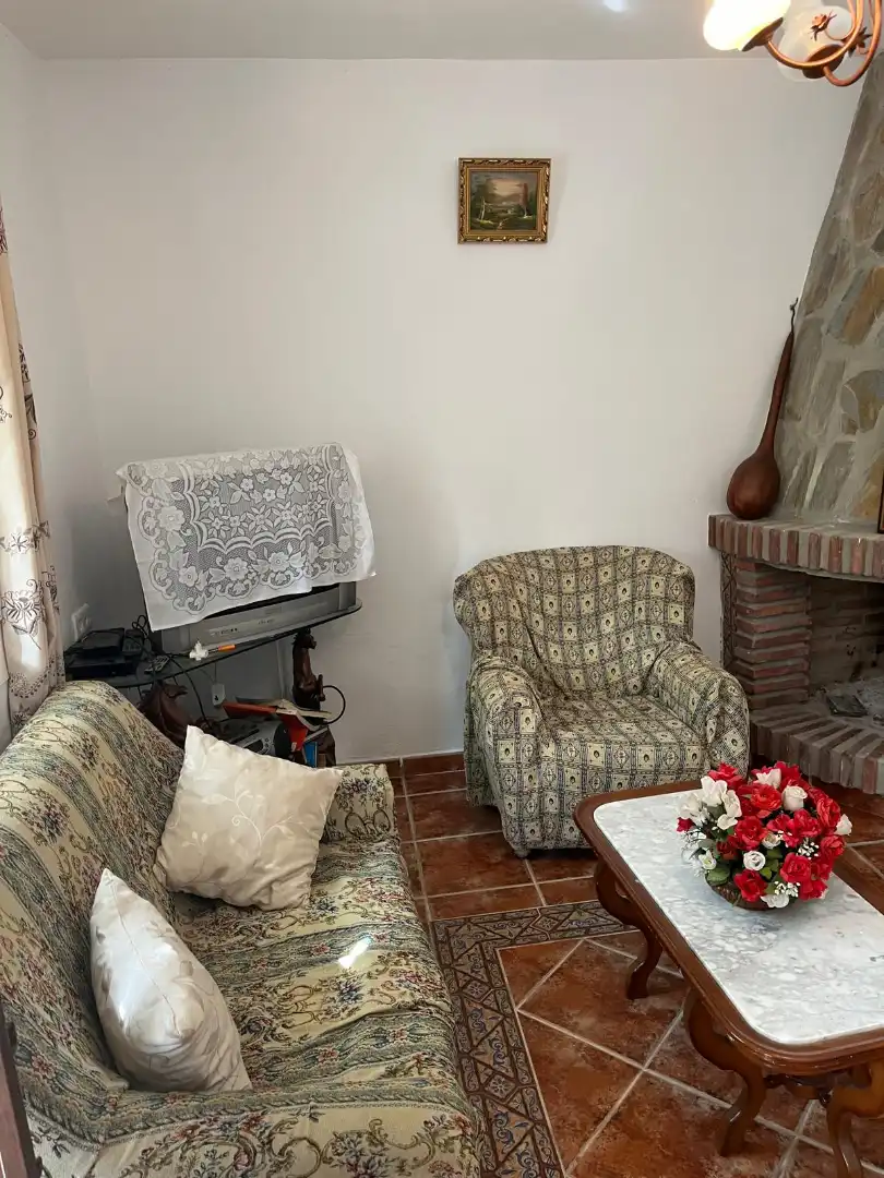 Sala de estar de Finca rústica de alquiler en Comares con Amueblado