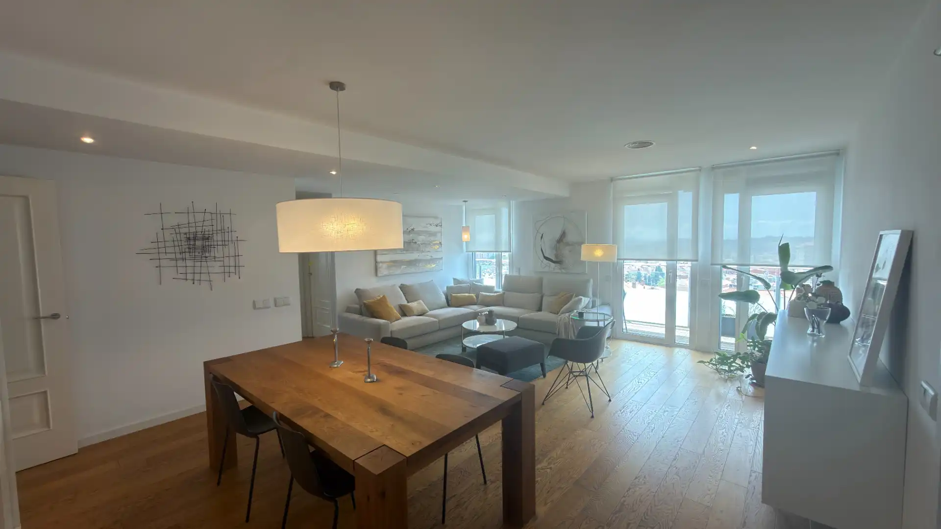 Living room of Flat for sale in Terrassa  with Air Conditioner, Heating and Parquet flooring
