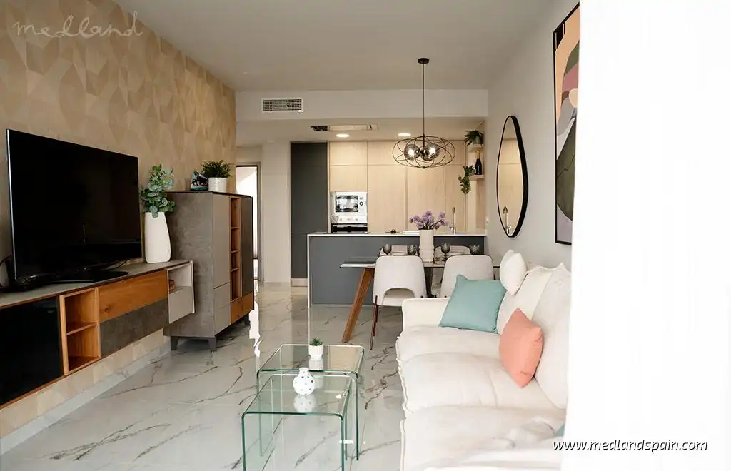 Sala d'estar de Apartament en venda en Rojales amb Aire condicionat, Calefacció i Terrassa