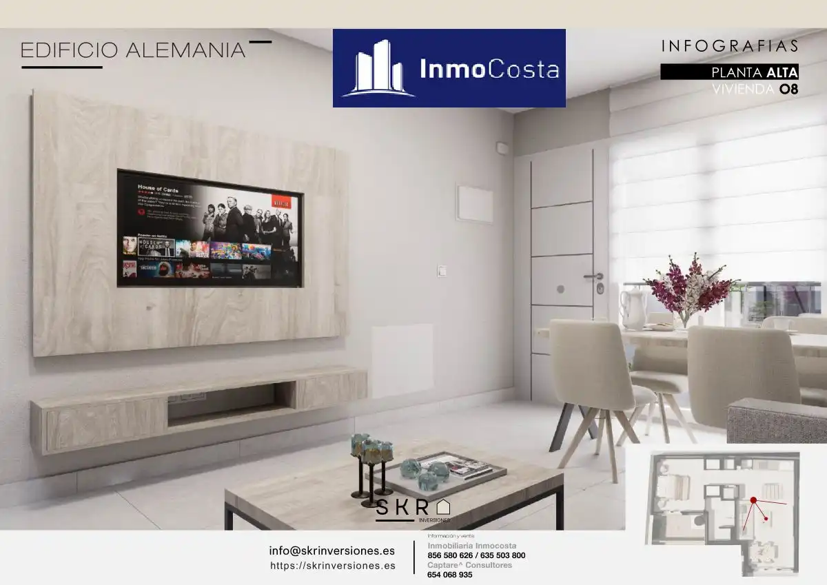 Wohnzimmer von Wohnung zum Verkauf in La Línea de la Concepción mit Terrasse