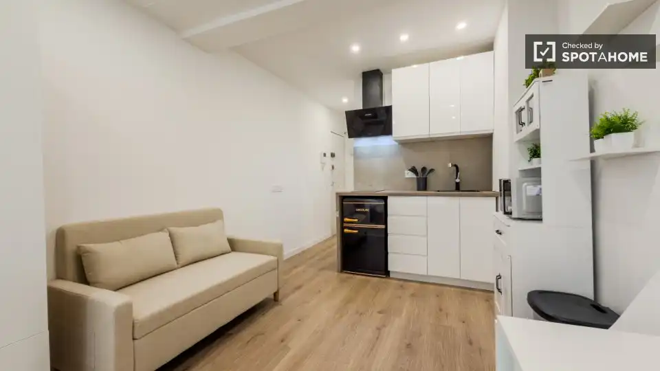 Cocina de Piso de alquiler en Barcelona con Aire acondicionado, Calefacción y Amueblado