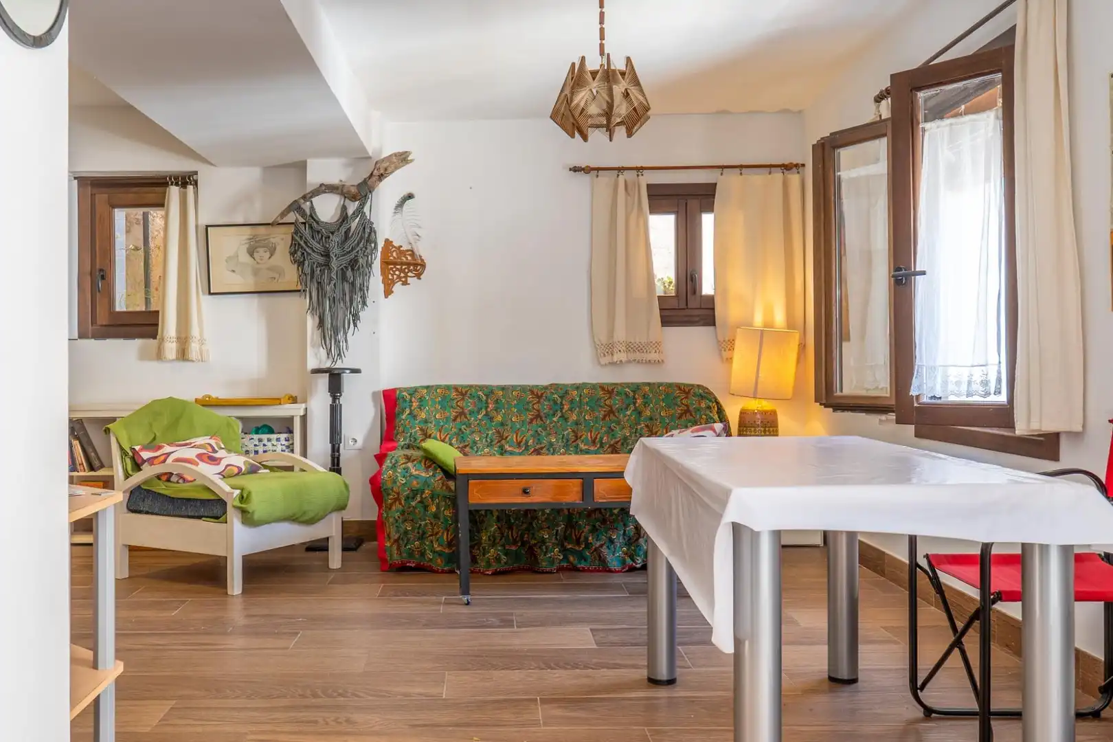 Living room of Houses for sale in Granada  with Air Conditioner, Terrace and Furnished