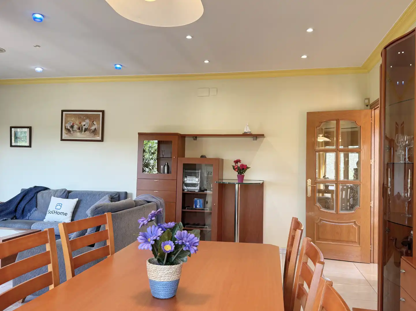 Dining room of Houses for sale in Viladamat  with Air Conditioner, Heating and Private garden