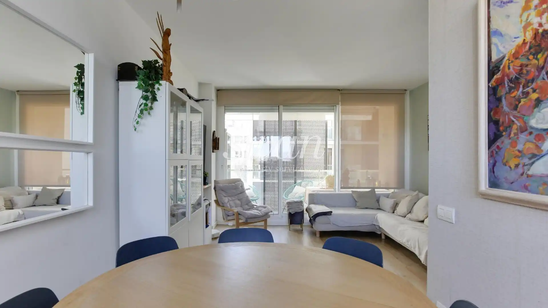 Sala de estar de Piso en venta en Sant Cugat del Vallès con Aire acondicionado, Calefacción y Terraza