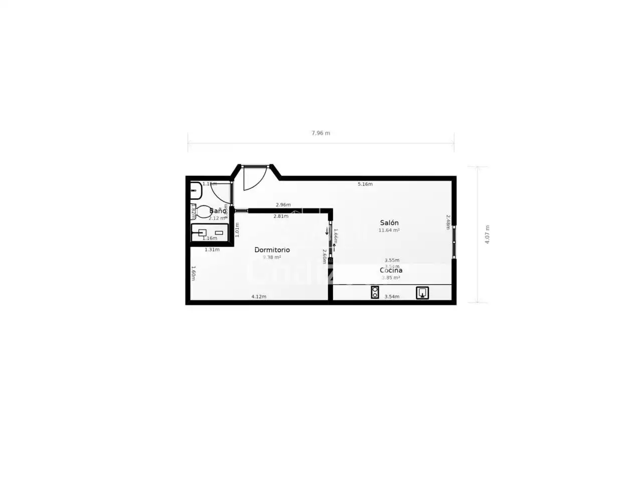 Apartament en venda en Cádiz amb Moblat i Balcó