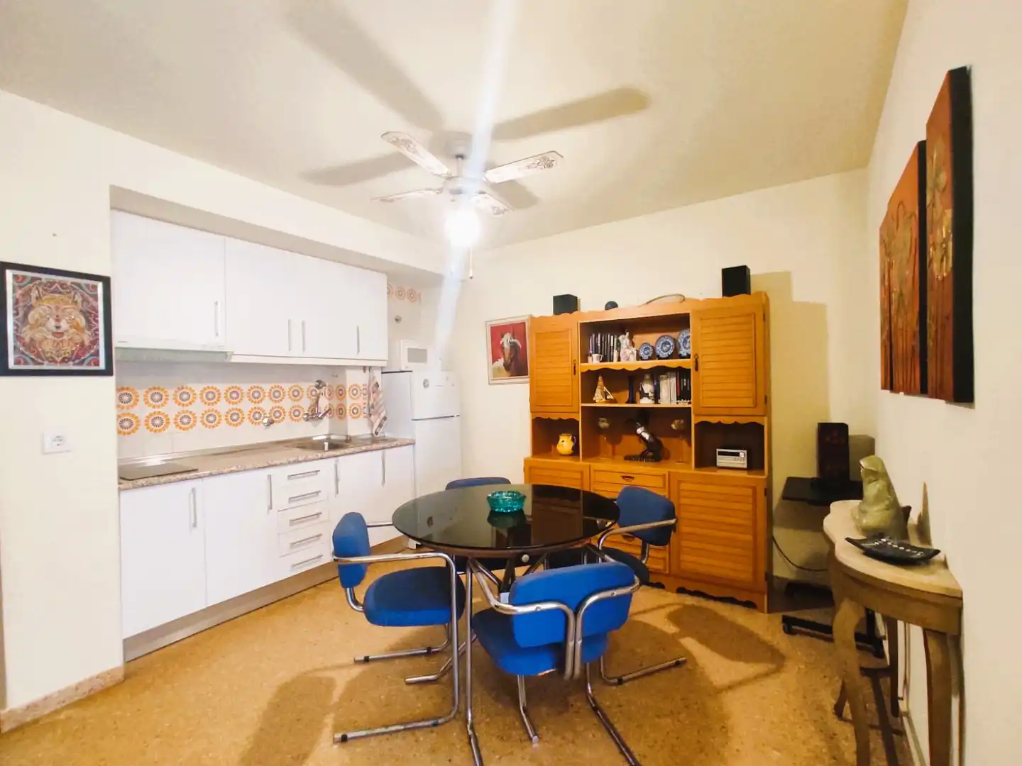 Kitchen of Apartments for rent in Canet d'En Berenguer  with Terrace, Furnished and Community pool