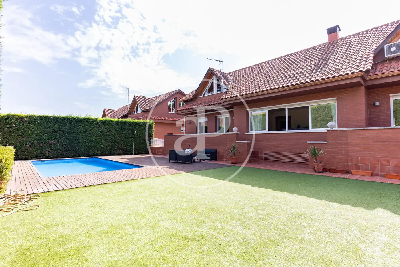 Garden of Houses for sale in Sant Cugat del Vallès  with Air Conditioner, Heating and Private garden