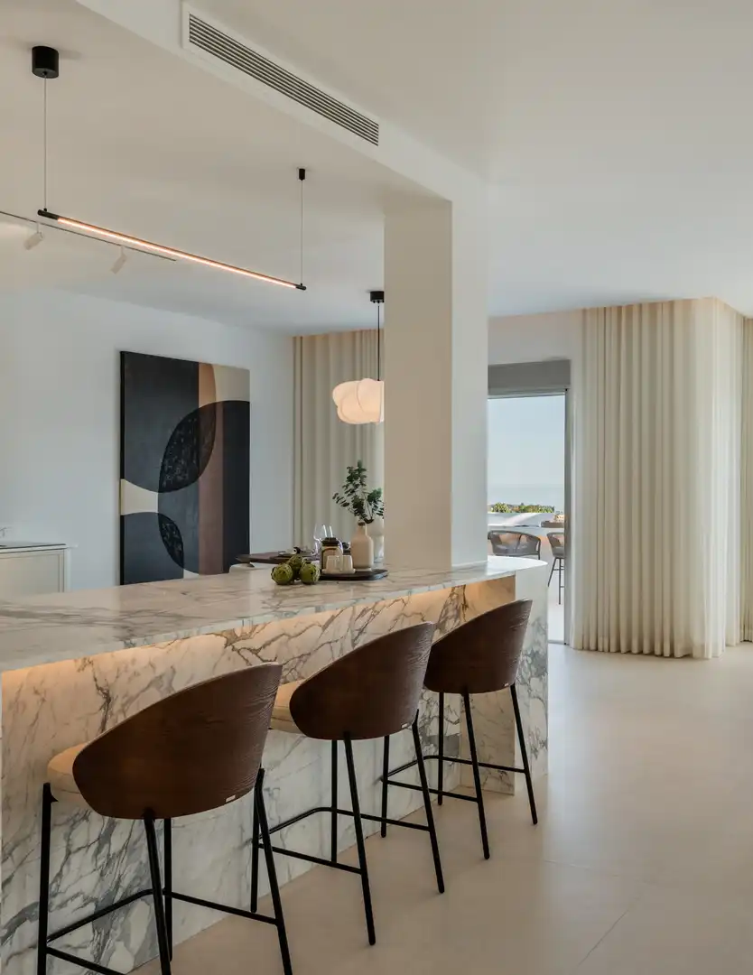 Dining room of Attic for sale in Marbella  with Air Conditioner, Terrace and Swimming Pool
