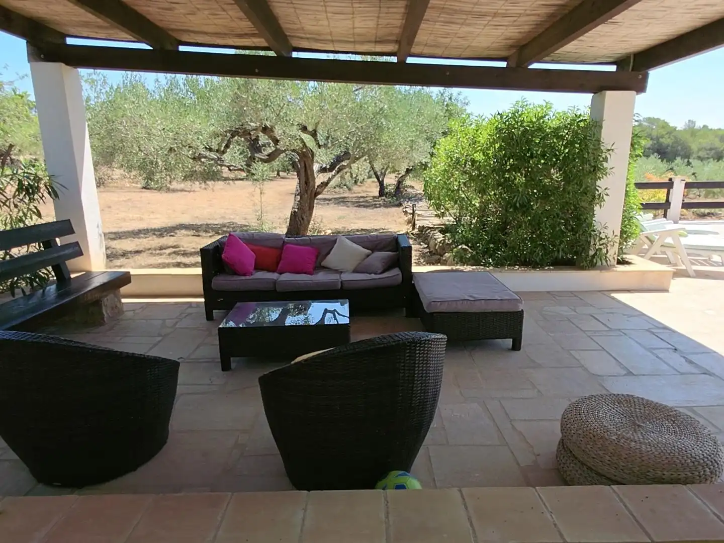 Terrasse von Country house zum Verkauf in L'Ametlla de Mar  mit Privatgarten, Terrasse und Schwimmbad