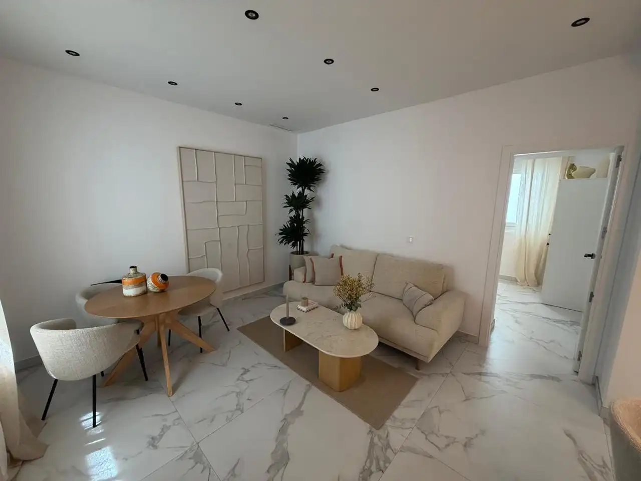 Living room of Flat for rent in Cádiz  with Air Conditioner, Furnished and Pets allowed
