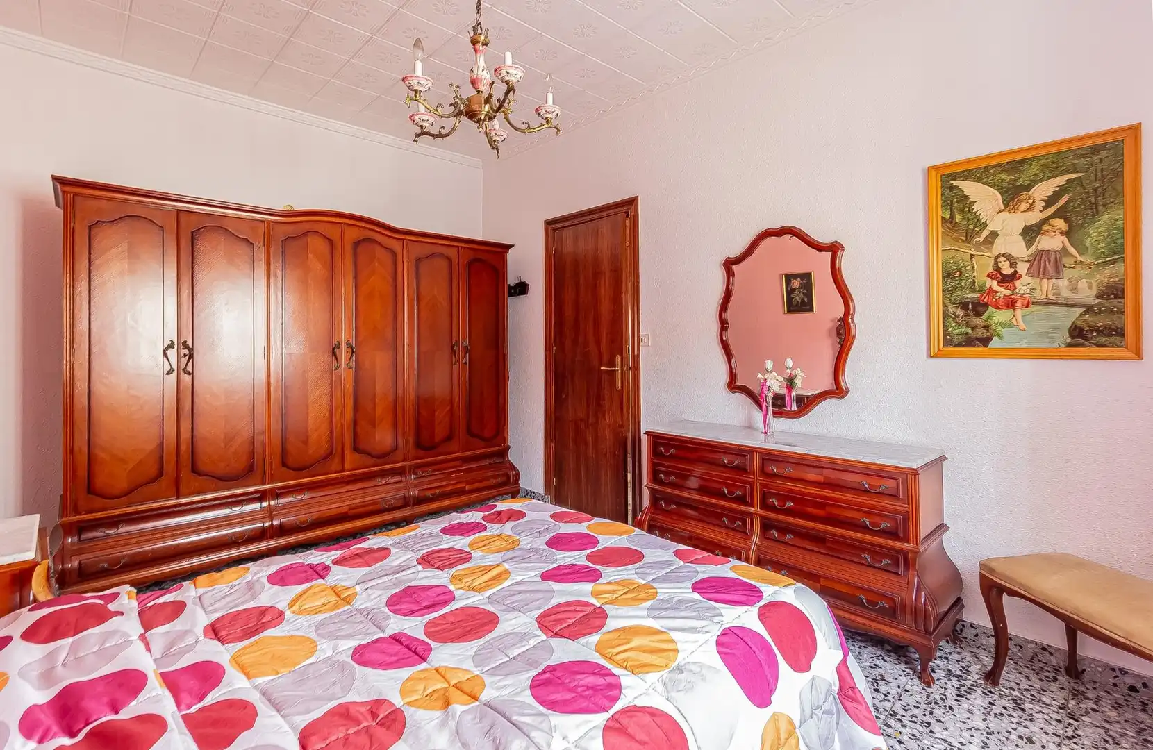 Schlafzimmer von Einfamilien-Reihenhaus zum Verkauf in Cartagena mit Privatgarten, Abstellraum und Balkon
