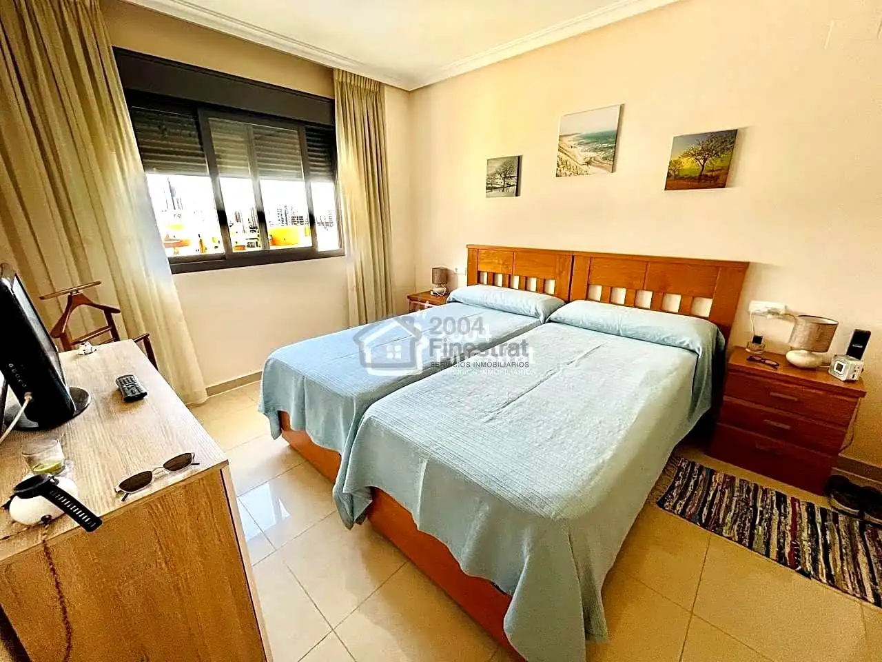 Schlafzimmer von Wohnung zum Verkauf in Villajoyosa / La Vila Joiosa mit Klimaanlage, Terrasse und Möbliert