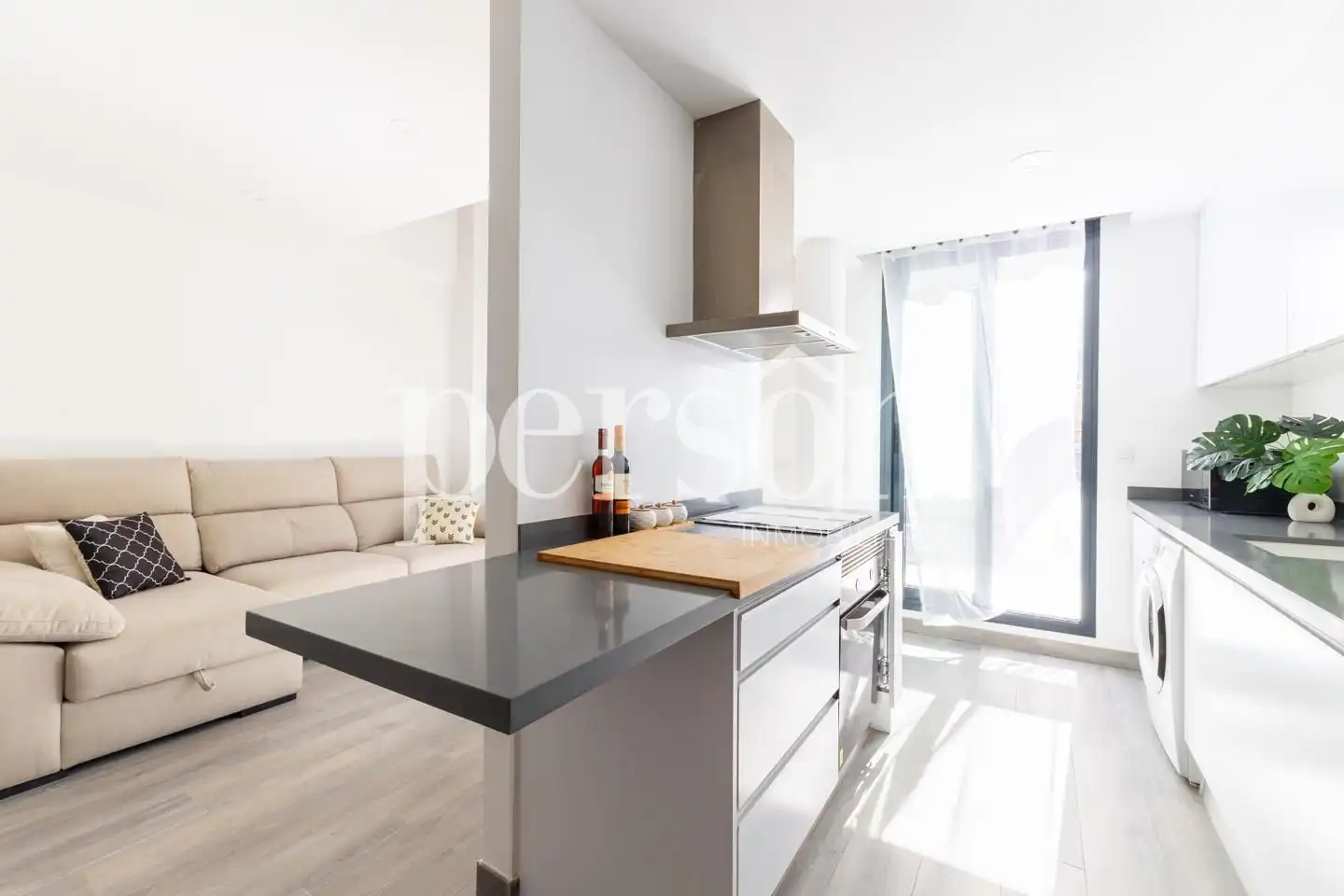 Kitchen of Attic for rent in Valencia  with Air Conditioner, Heating and Terrace