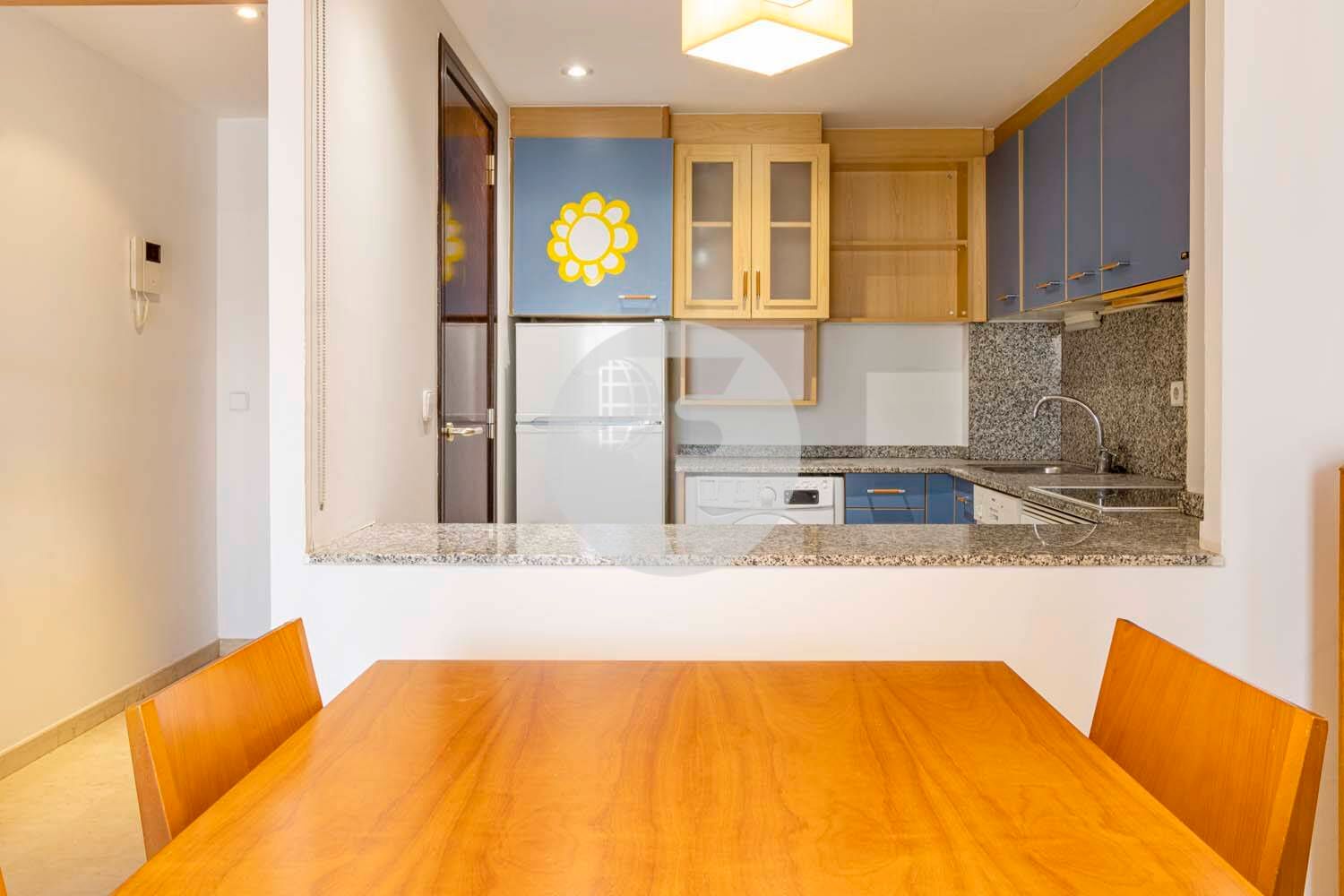 Cocina de Piso de alquiler en  Barcelona Capital con Aire acondicionado, Amueblado y Balcón