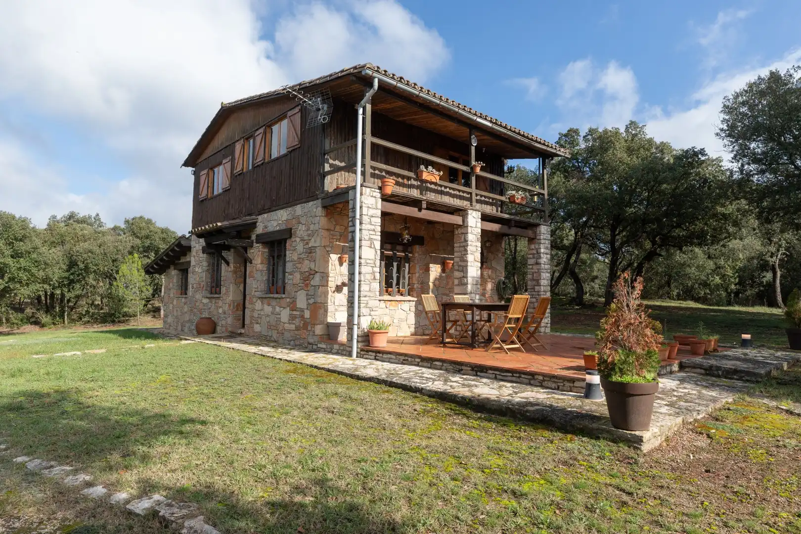 Vista exterior de Casa o xalet en venda en El Brull amb Calefacció, Terrassa i Traster