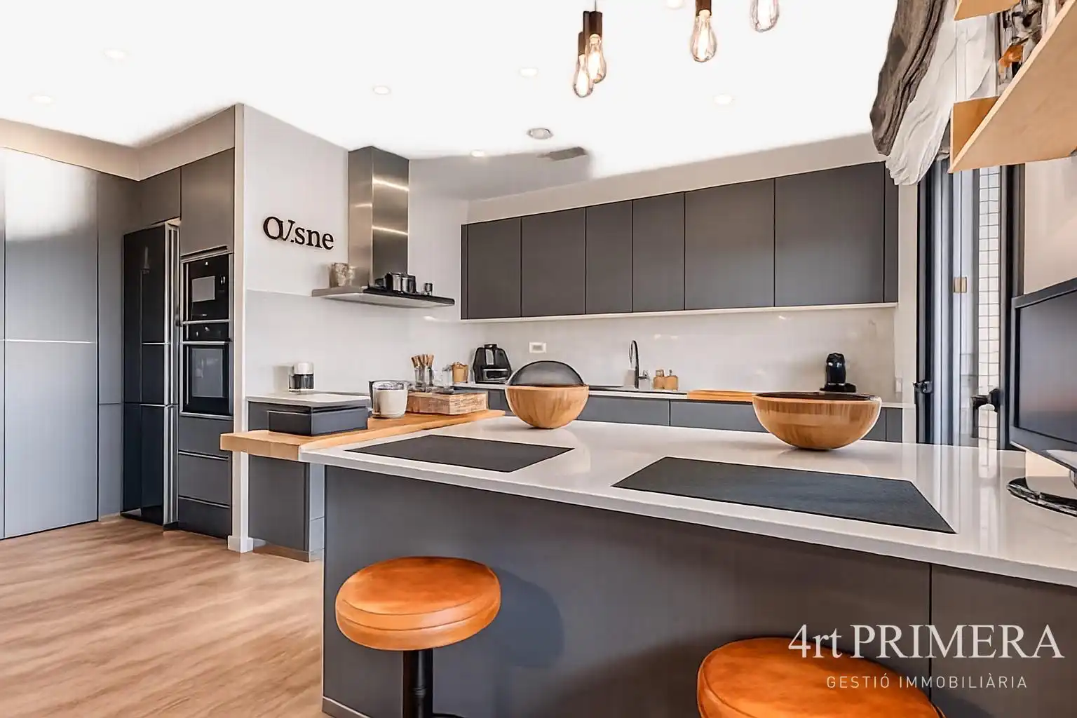 Cocina de Ático en venta en L'Ametlla del Vallès con Aire acondicionado, Calefacción y Parquet