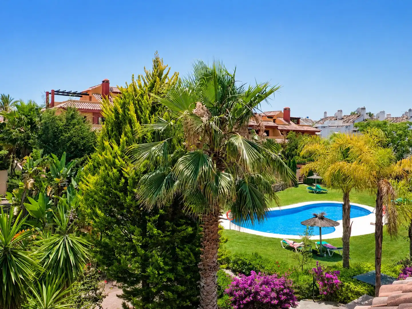 Garden of Houses for rent in Marbella  with Air Conditioner, Heating and Private garden