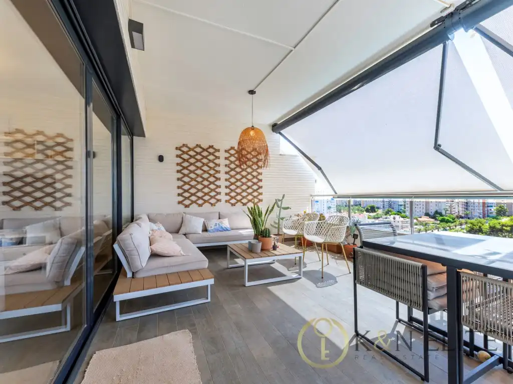 Terraza de Ático en venta en Alicante / Alacant con Aire acondicionado, Jardín privado y Terraza