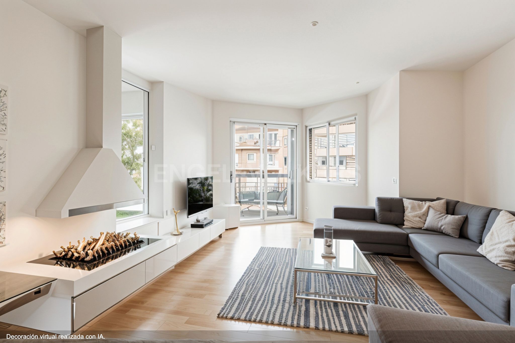Sala d'estar de Dúplex en venda en  Barcelona Capital amb Aire condicionat, Calefacció i Parquet