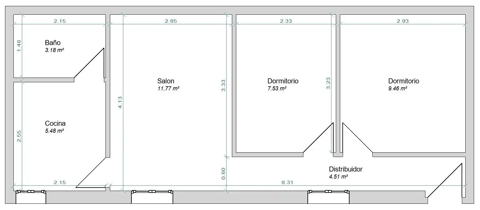 Piso en venta en Cádiz con Balcón