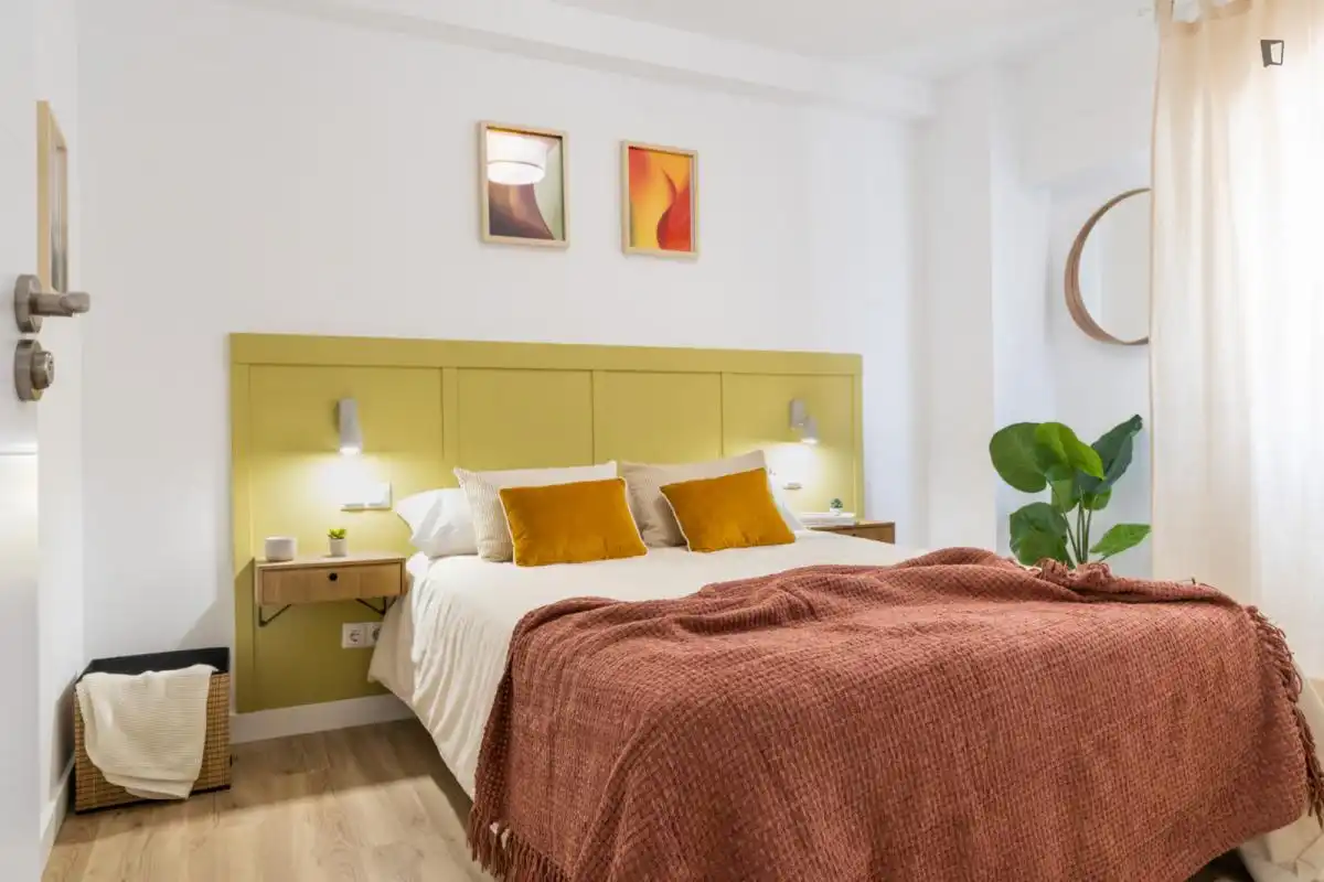 Bedroom of Apartments for share in Coslada  with Air Conditioner, Furnished and Oven