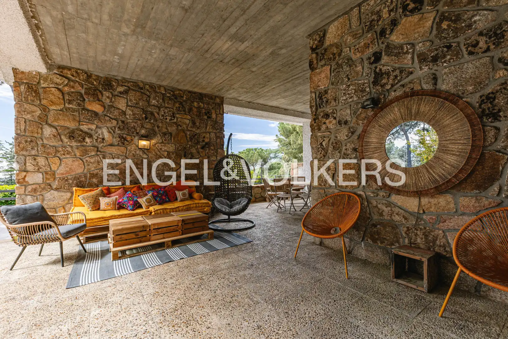 Terrassa de Casa o xalet de lloguer en Galapagar amb Aire condicionat, Calefacció i Jardí privat