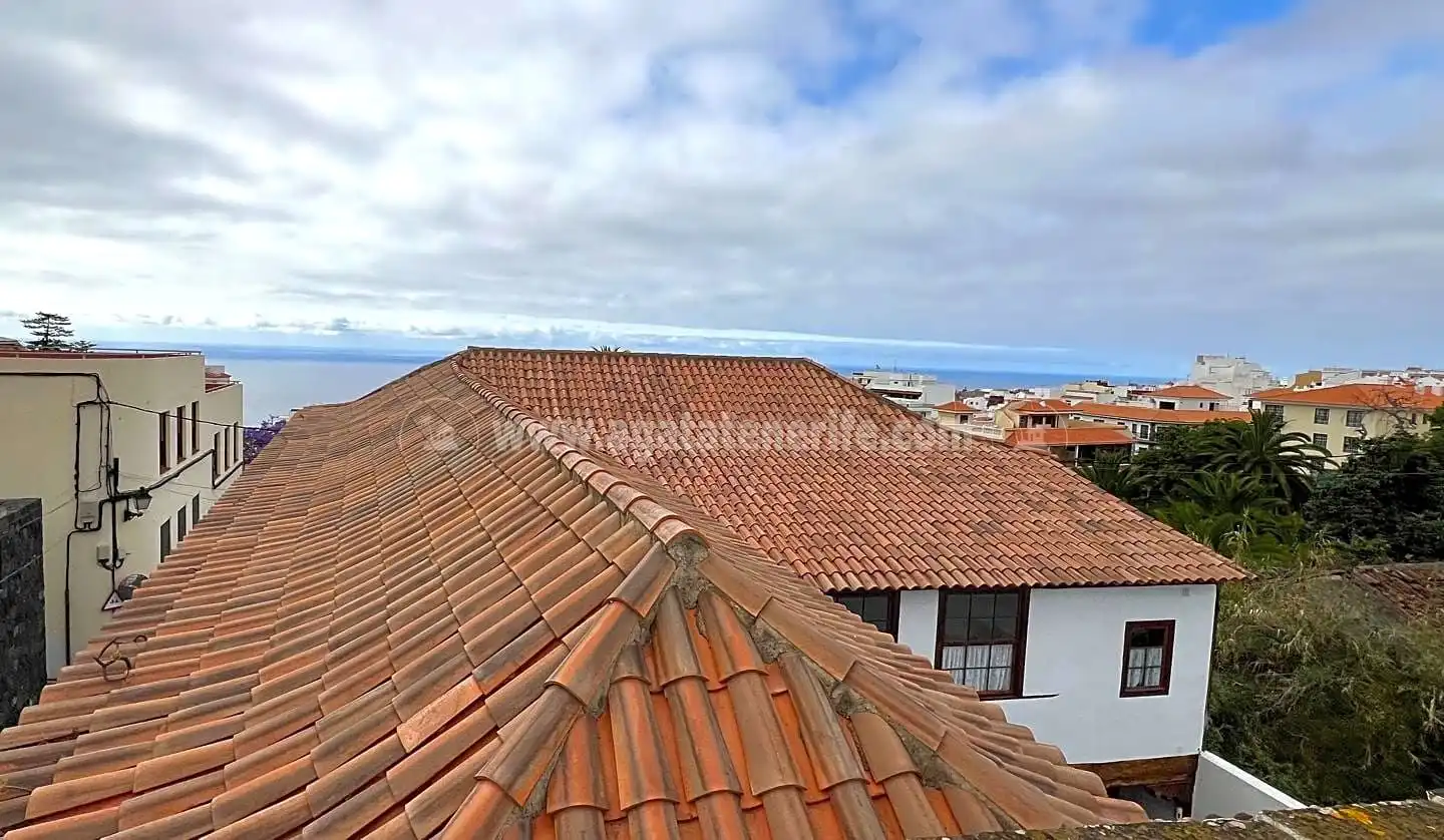 Vista exterior de Casa o xalet en venda en Icod de los Vinos amb Jardí privat, Terrassa i Piscina