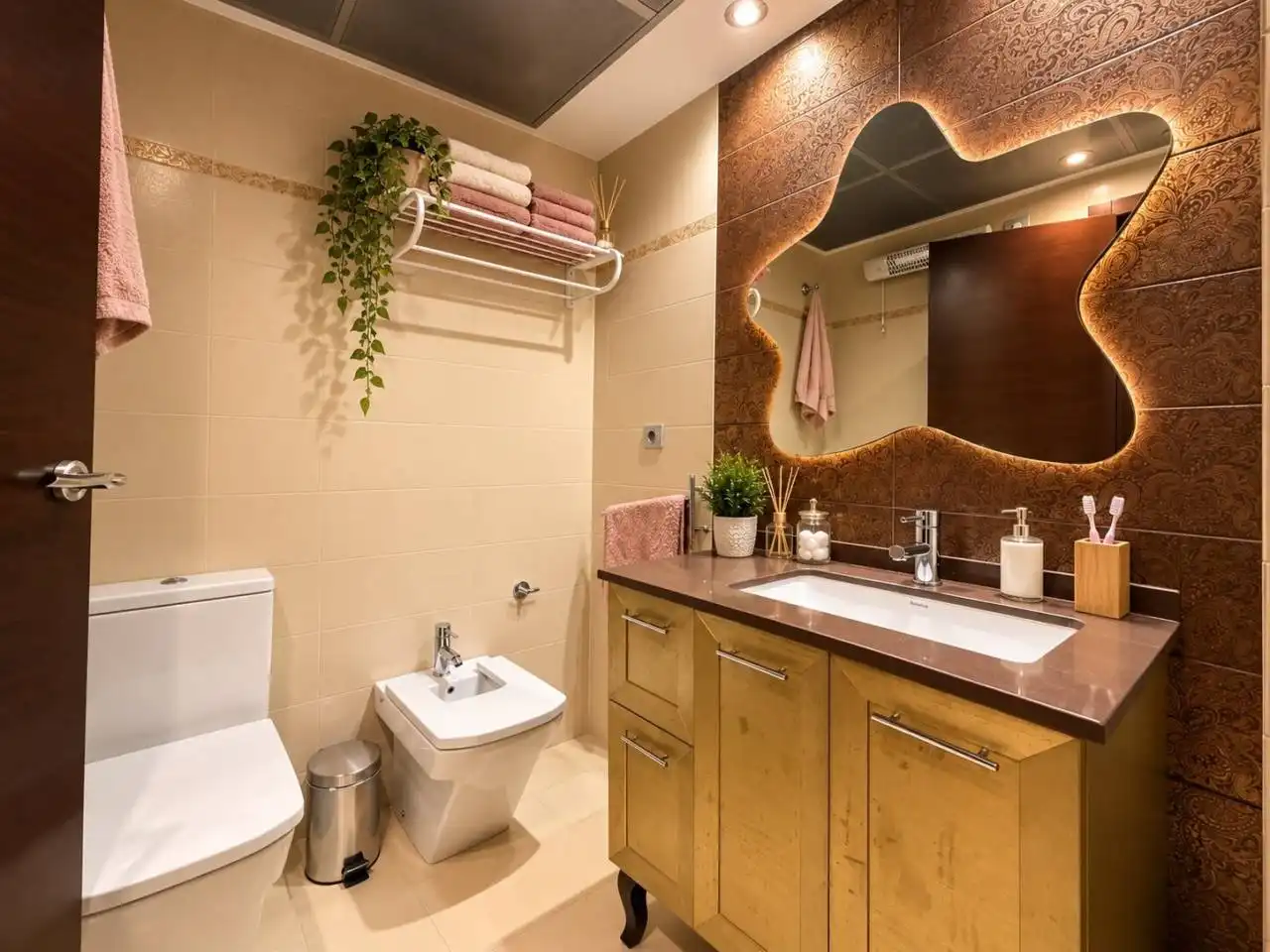 Bathroom of Flat for sale in Vila-real  with Air Conditioner, Furnished and Balcony