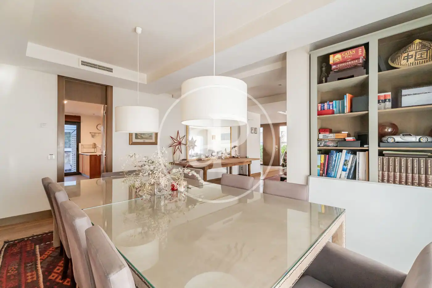 Dining room of Houses for sale in Boadilla del Monte  with Air Conditioner, Heating and Private garden