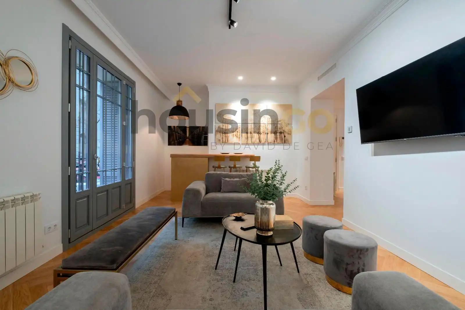 Sala d'estar de Pis de lloguer en Madrid amb Aire condicionat, Calefacció i Parquet
