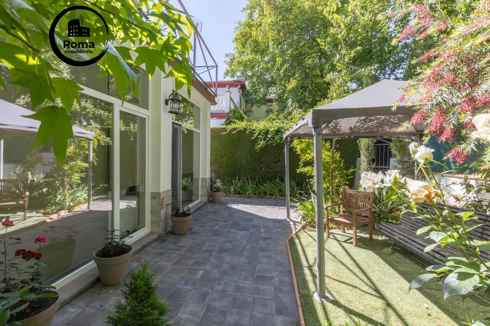 Terraza de Casa o chalet en venta en Albolote con Aire acondicionado, Calefacción y Jardín privado