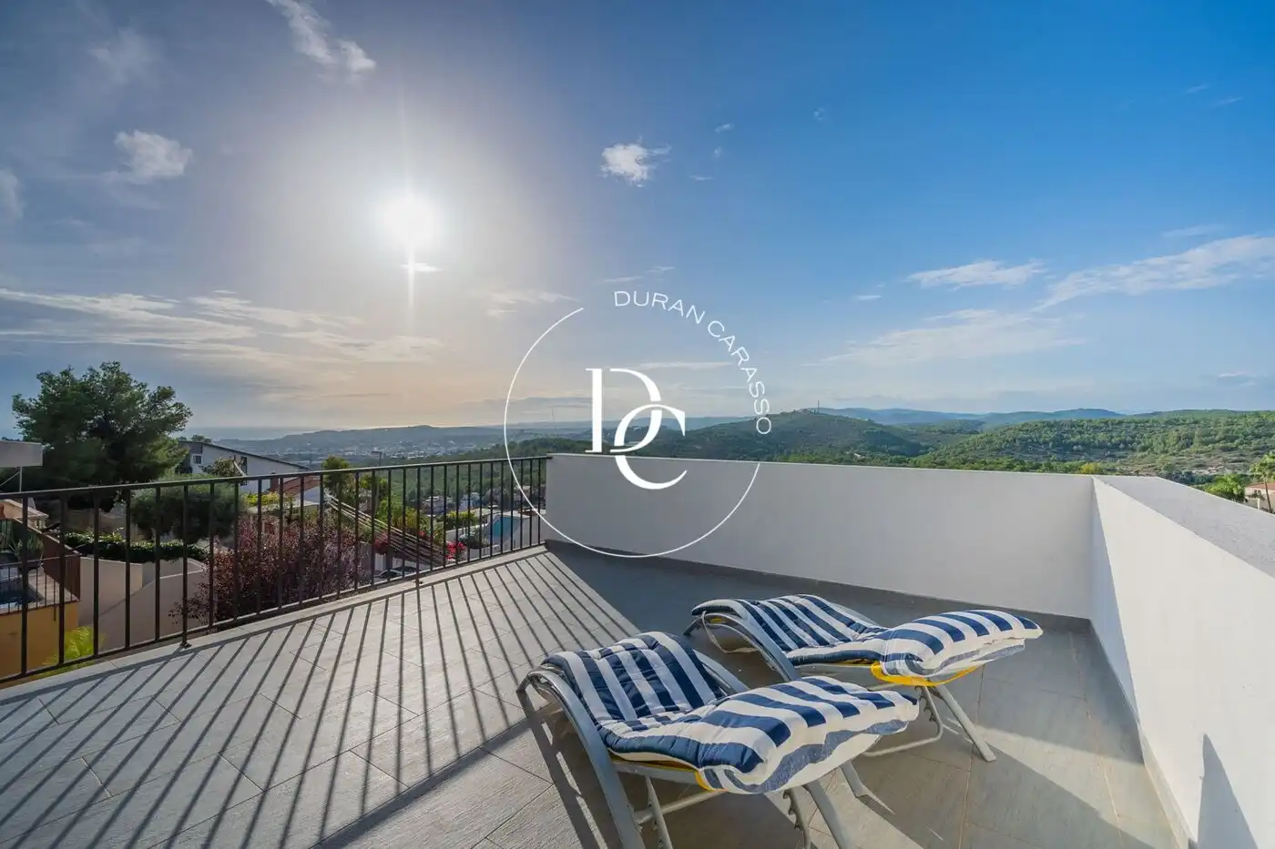Terraza de Casa o chalet de alquiler en Sitges con Aire acondicionado, Calefacción y Jardín privado