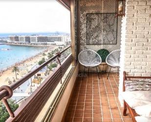 Balcony of Flat to rent in Alicante / Alacant  with Air Conditioner, Heating and Terrace