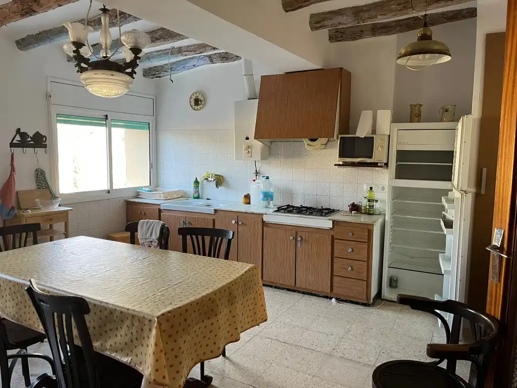 Cocina de Finca rústica en venta en Prat de Comte con Terraza, Amueblado y Balcón
