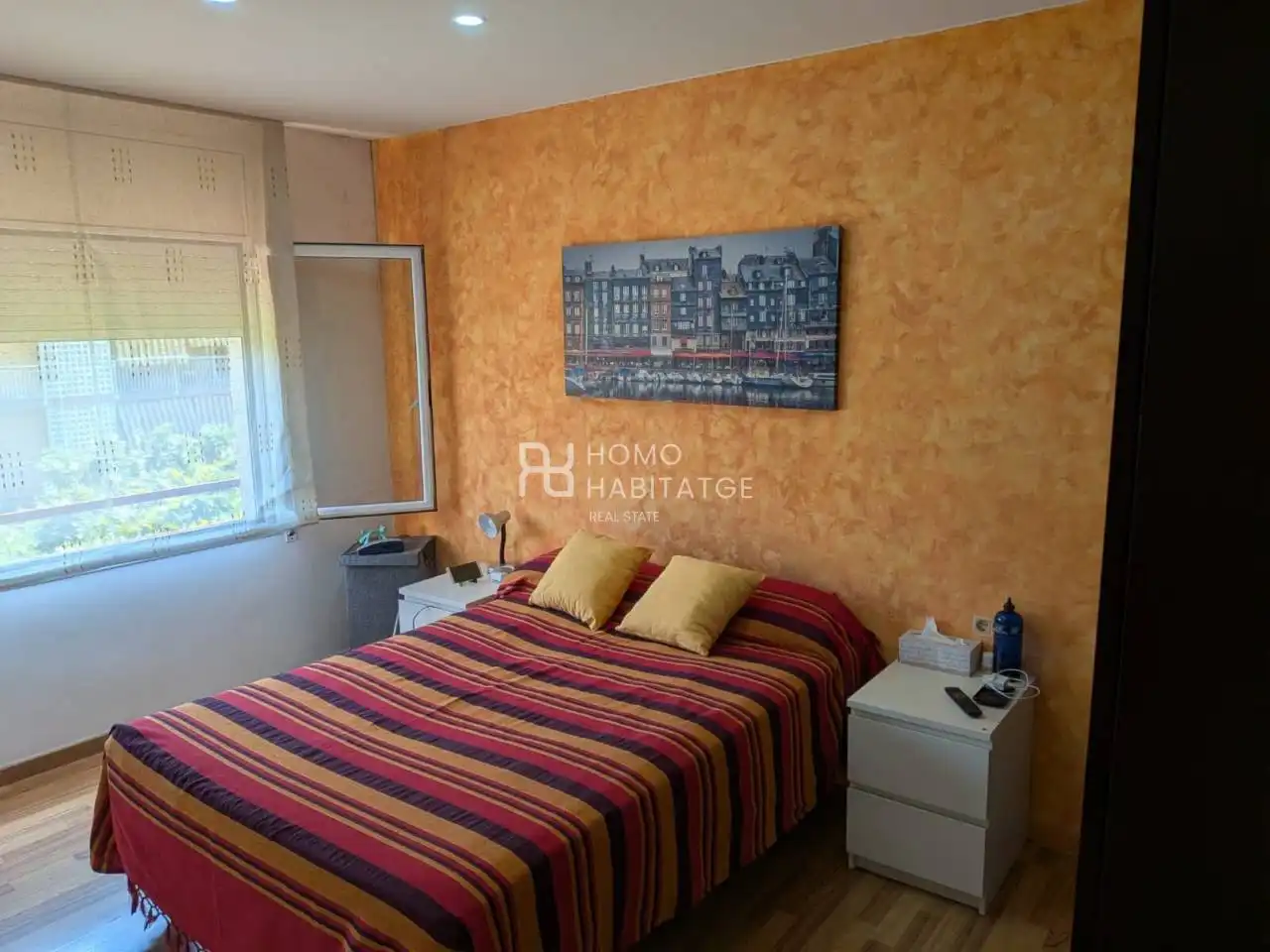 Bedroom of Flat for sale in Sabadell  with Air Conditioner and Parquet flooring