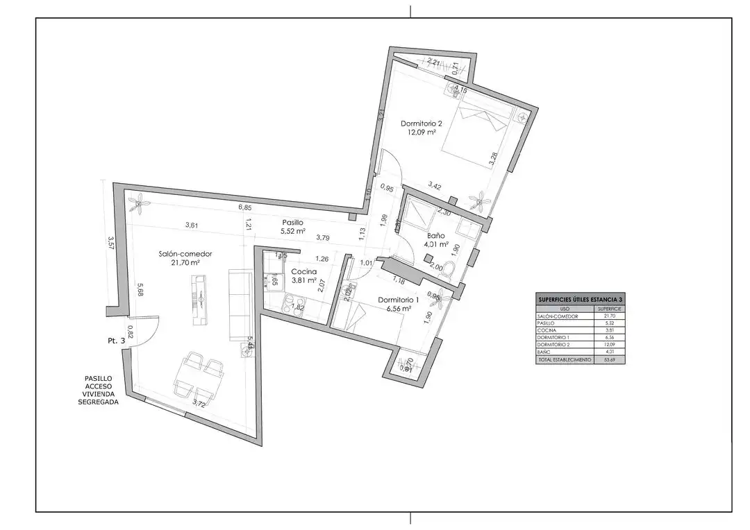 Flat for sale in Madrid  with Air Conditioner, Heating and Balcony