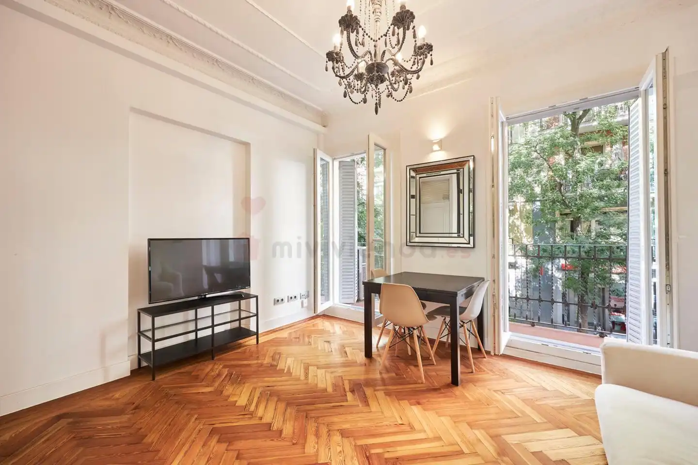 Sala de estar de Piso de alquiler en Chamberí